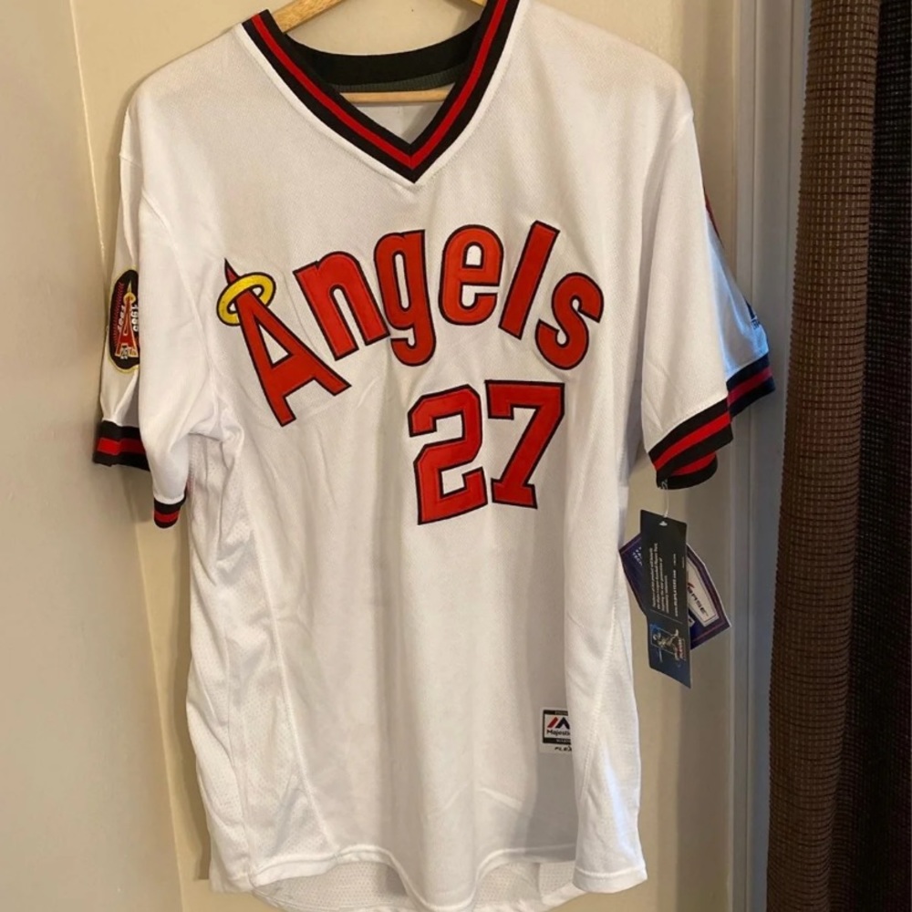 Mike Trout Majestic 25th Anniversary Angels Jersey